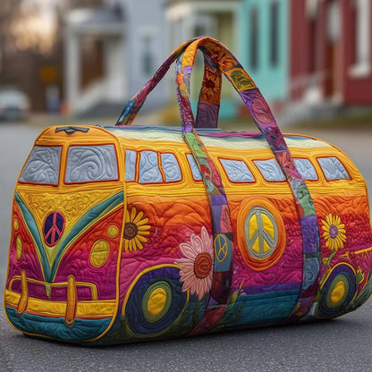 🔥【50% zľava】💥【(18x9x9) palcov】Cestovná taška Hippie Van s polstrovanou výstelkou, sú štýlové a majú veľkú kapacitu.