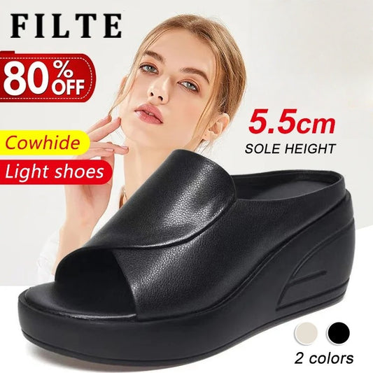 🔥【Kúpte 1 a získajte 1 zadarmo】【5,5 cm podpätok】Klinové sandále s mäkkou podrážkou 