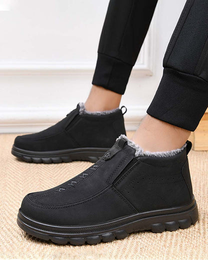 🔥【39-44】👞 Zapatos de invierno para hombre con forro cálido ✅ Antideslizantes, cómodos y fáciles de poner