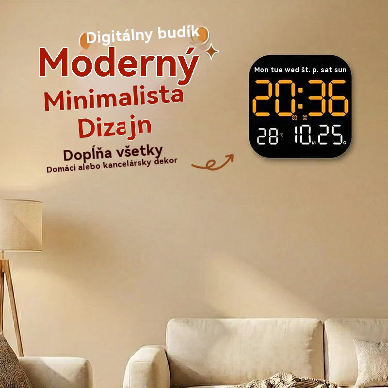 🛏️  Digitalni sat za dom i ured - nježno buđenje, recite zbogom dosadnim budilicama! Podesiva svjetlina, tihi rad noću. Također prikazuje temperaturu. 🌙