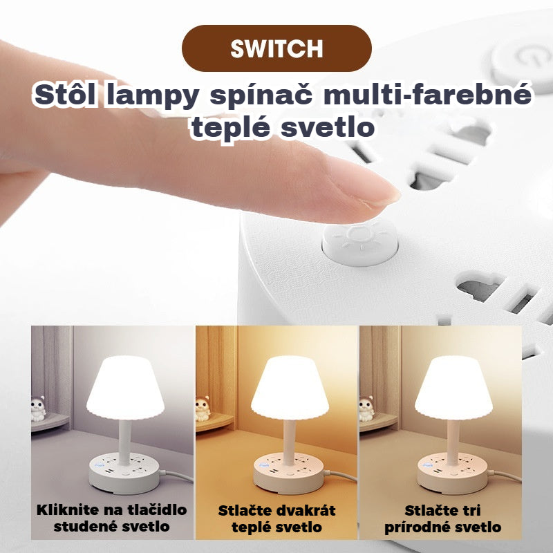 ✨🎁【Časovo obmedzená ponuka】【Bezplatný adaptér na zástrčku】💡Multifunkčné nočné svetlo so zabudovaným predlžovacím káblom: praktické, štýlové a priestorovo úsporné!