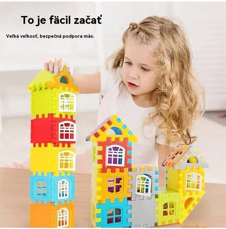 🎁🧩🧩【70 kusov】Vzdelávacie hračky zo stavebníc – Podporujte kreativitu a logiku detí, rozvíjajte motorické zručnosti a zábavne sa učte! Perfektný darček pre deti!