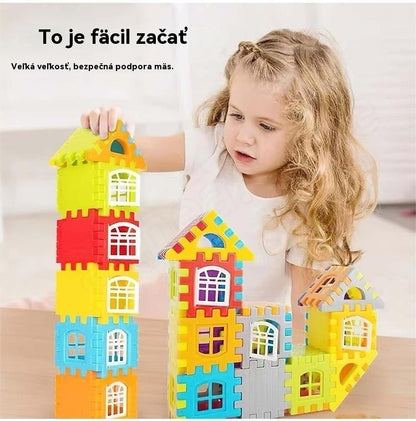 🎁🧩🧩【70 kusov】Vzdelávacie hračky zo stavebníc – Podporujte kreativitu a logiku detí, rozvíjajte motorické zručnosti a zábavne sa učte! Perfektný darček pre deti!