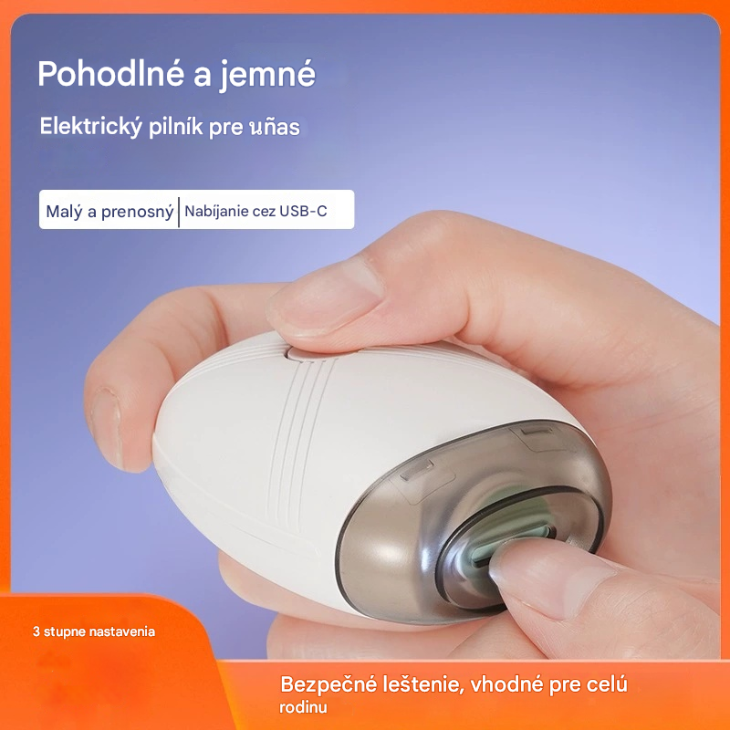 💅【 Kúp 1, získaj 1 zadarmo】【Priemerná cena za kus je 12 eur】 ✨ Elektrický prenosný strihač nechtov, nevyhnutný pre domácnosť, jednoduché brúsenie nechtov, nízky hluk a znížené vibrácie, bezpečná a profesionálna starostlivosť. 👶🔧