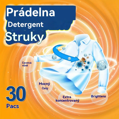 ✨👚 [30 kusov] ✨ Extra veľké balenie: 6 voňavých pracích kapsúl v 1 – odstraňovanie škvŕn a dlhotrvajúca vôňa