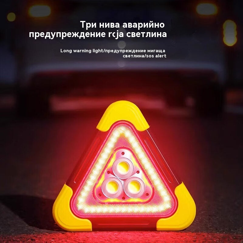🔥Нов продукт 2026🔥 Мултифункционален соларен авариен триъгълник 3 в 1 – Сигурност, ефективност и удобство за вашето авто!