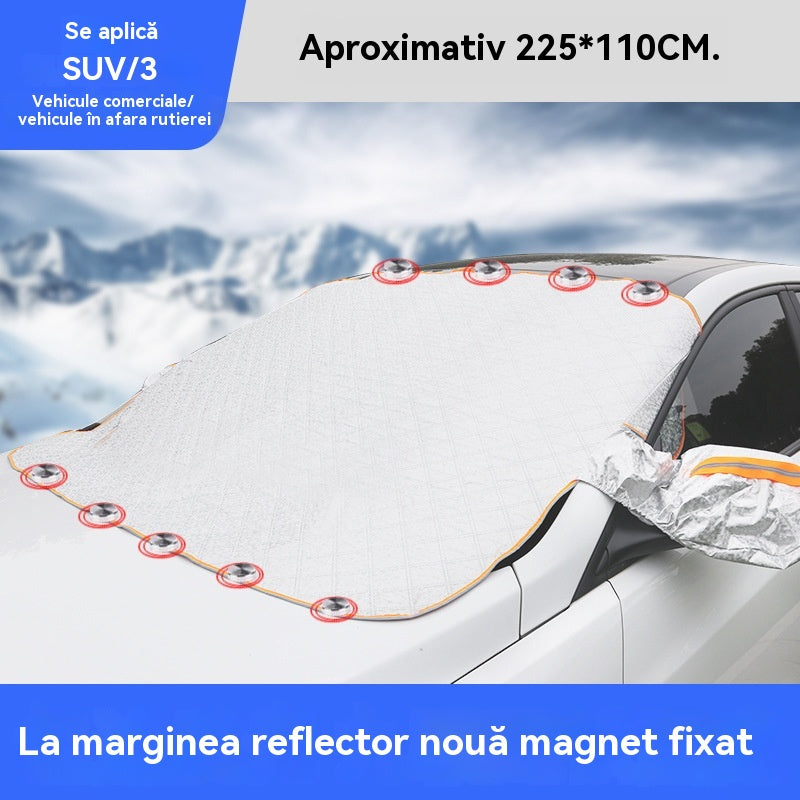 🌞【Cumpără 1 primești 1 gratis】🚗Parasolar magnetic parbriz fata auto, parasolar termoizolant auto de vara