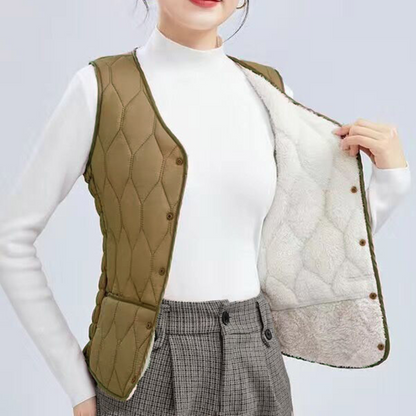 💟【45% OFF】🔥Женска жилетка с мека и топла подплата – Идеална за зимата, осигурява комфорт и топлина с вътрешна флисовата подплата. Стилна и удобна за всеки ден!