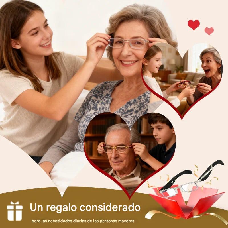 👓【50% de descuento】🔥 Gafas plegables para lectura para personas de mediana edad y mayores, con protección contra la luz azul, estuche compacto y lentes de alta calidad.