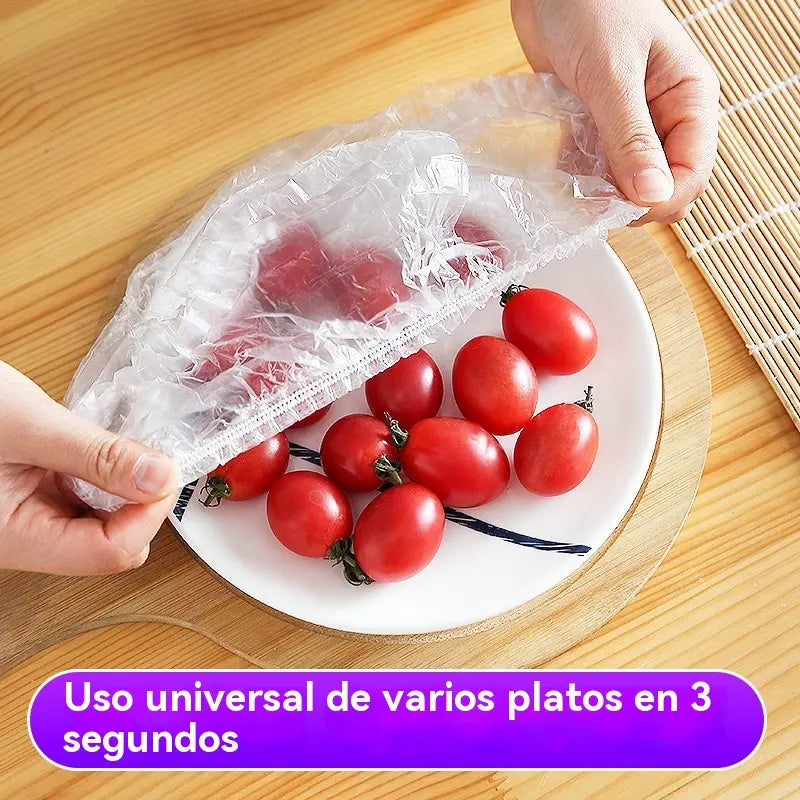 【2 bolsa, 200 piezas】Tapa de frescura desechable de grado alimenticio