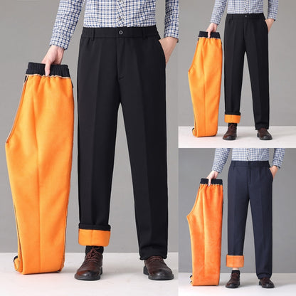 🔥【XL-7XL】Pánske zimné teplé voľnočasové nohavice s flísovou podšívkou – Výnimočné pohodlie, teplo a štýl na chladné dni!