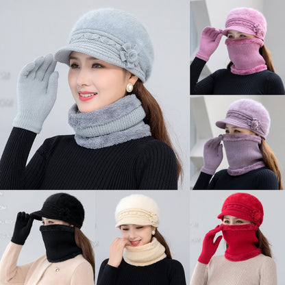💥50% KEDVEZMÉNY⛄【Sapkák + Sálak + Kesztyűk】Stílusos és kényelmes plüss sapka őszre és télre – tökéletes a hideg napokra!