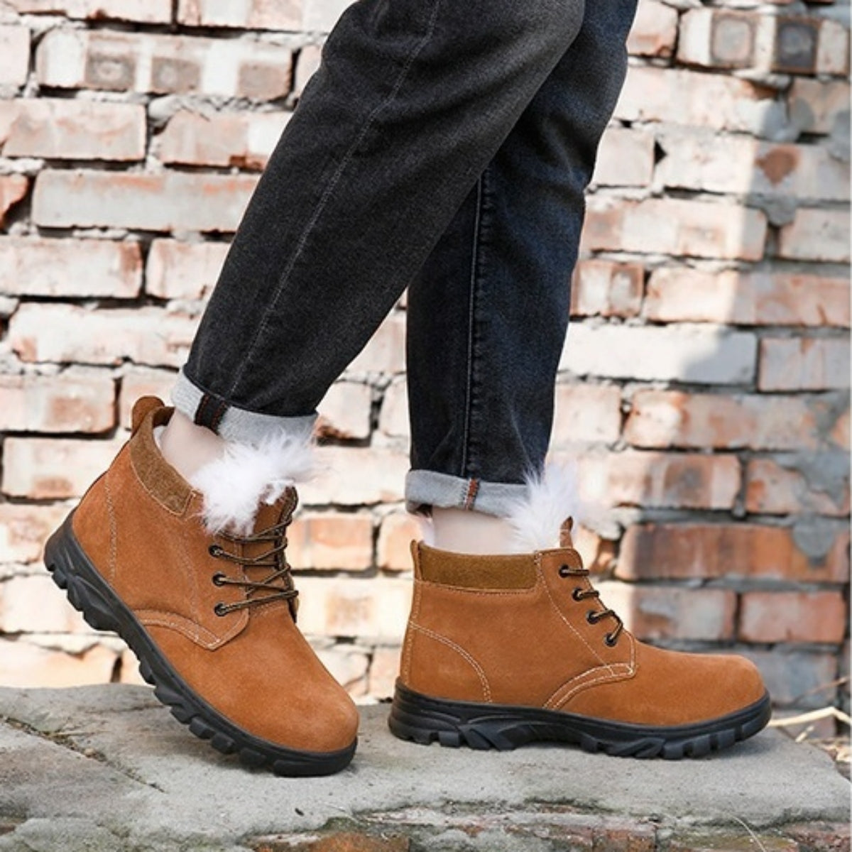 🌞👞【40-45】Męskie zimowe, ciepłe i wygodne buty śnieżne z polarową wyściółką, niezbędny element zimowej garderoby.