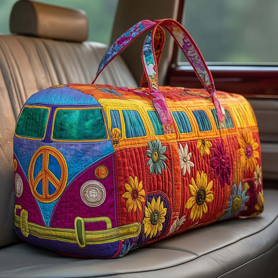 🔥【50% zľava】💥【(18x9x9) palcov】Cestovná taška Hippie Van s polstrovanou výstelkou, sú štýlové a majú veľkú kapacitu.