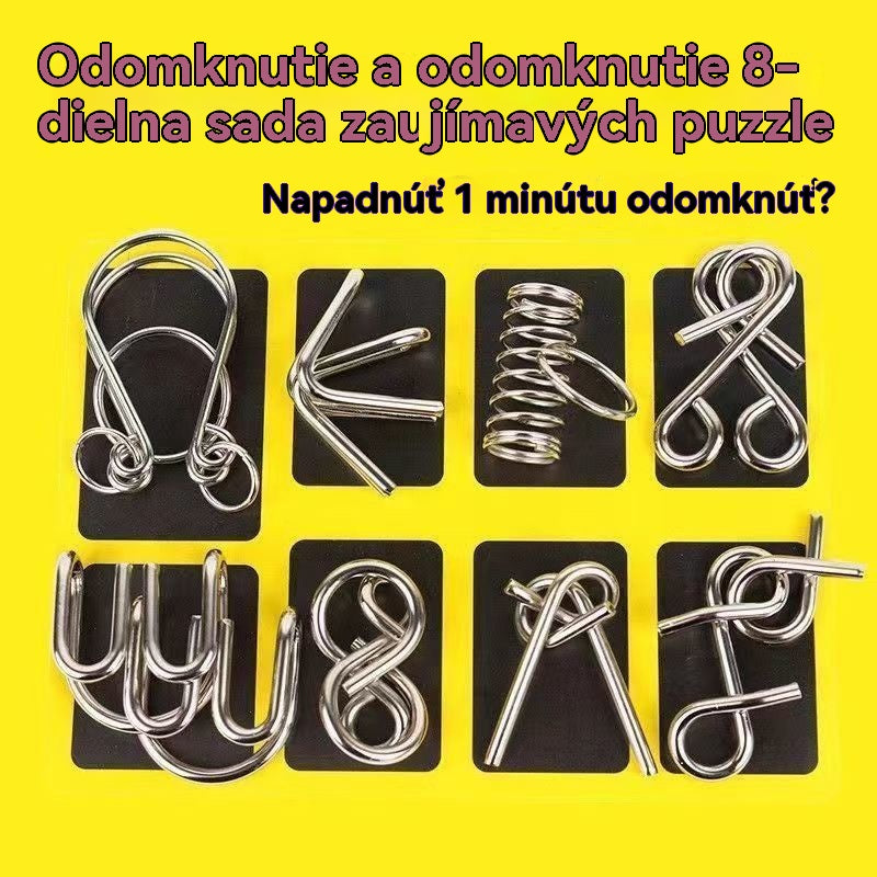🎁💫【Horúce predaje - 50% zľava】💥【Cena len 7.6 EUR za kus】Nový kreatívny kovový hlavolam, cvičí myslenie a zvyšuje trpezlivosť, vhodný pre každého