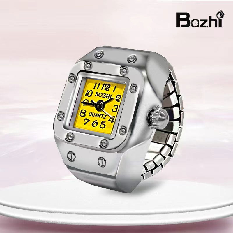 🎁【50% zľava】💍 Elegantný prsteň s mini hodinkami: praktický a elegantný doplnok, kreatívny a štýlový darček, štýlový doplnok pre ženy aj mužov