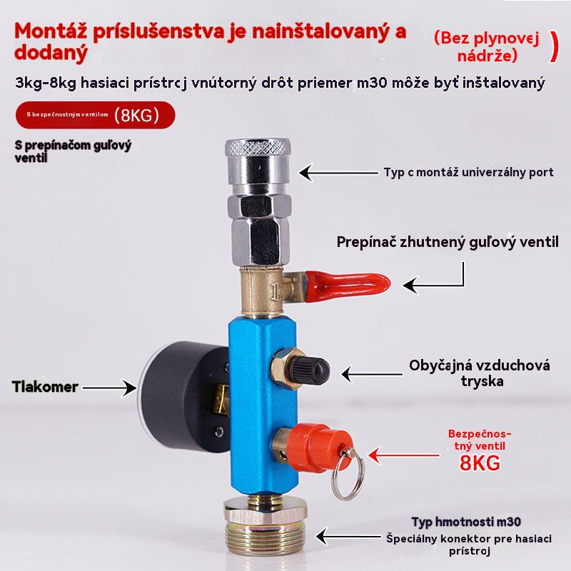 👍👍Prestavba domácej fľaše s hasiacim prístrojom na plynovú fľašu pre vysoké nadmorské výšky, na kempingový a piknikový plynový ventil s dopĺňateľným plynovým ventilom.