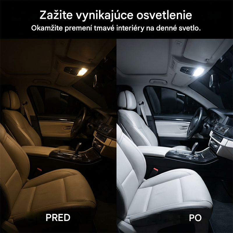 👍👍【1 sada 20 kusov】Spoločné pre všetky modely - – Jednoduchá montáž a silné biele svetlo, jasnejší interiér a moderný vzhľad vozidla
