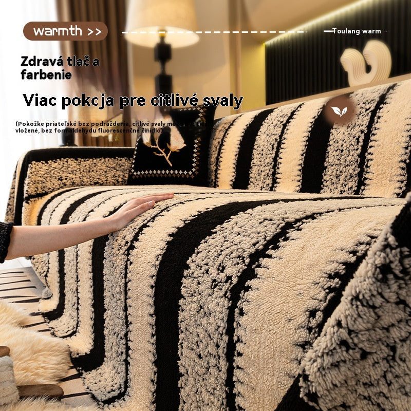 🛋️【50% zľava】🎉 Ultra mäkký, protišmykový plyšový poťah na pohovku – Zvyšuje pohodlie, chráni nábytok a pridáva štýl do vášho interiéru 🍂【180*130 cm】