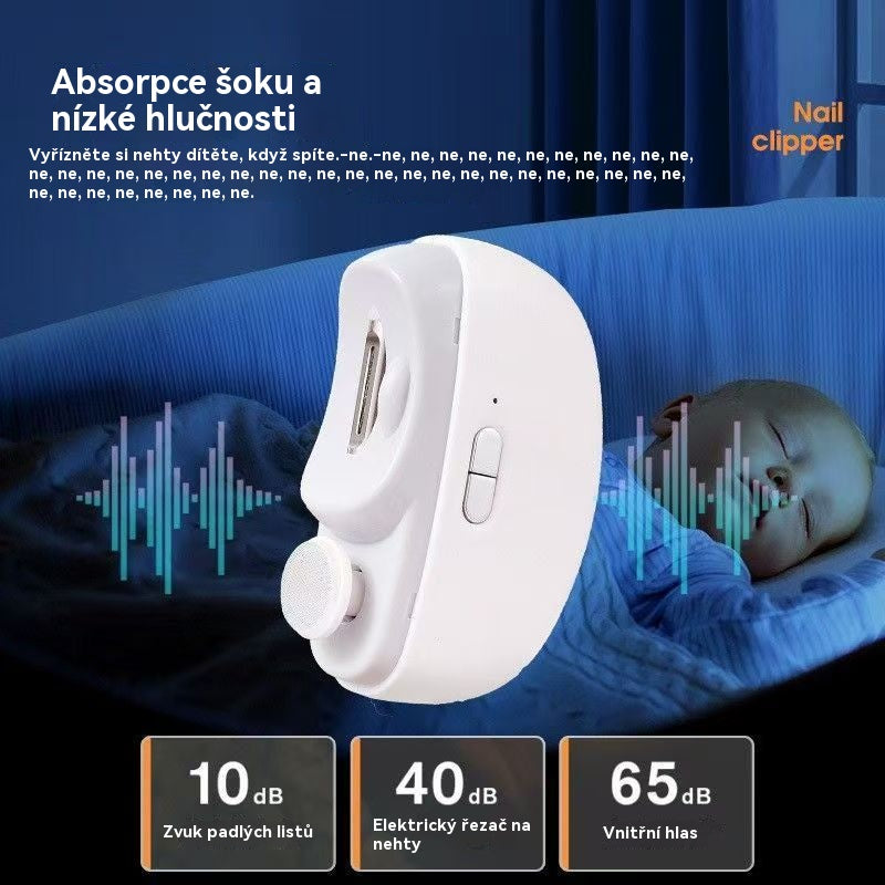 【✨Kúpte 1 a získajte 1 zadarmo】Inteligentné elektrické klieštiky na nechty s funkciou proti zovretiu, brúsenia nechtov, osvetlenia a leštenia