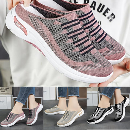 👟【36-41】🔥Pohodlné dámske slip-on topánky - Elastický dizajn bez šnúrok – jednoduché obúvanie a perfektné prispôsobenie chodidlu.