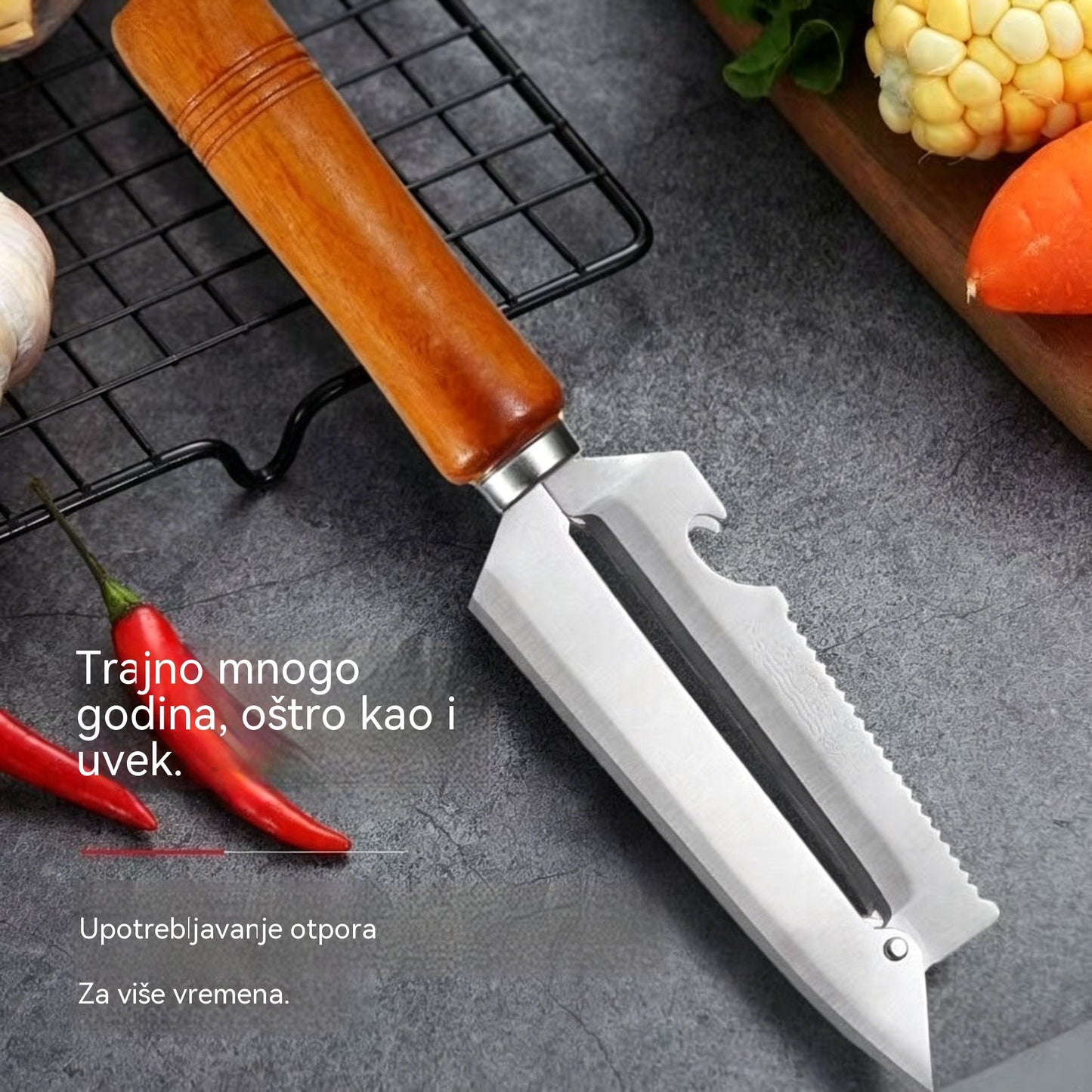 🥕 Kupi 1 i dobij 1 gratis! ✨ Višenamjenska kuhinjska gulilica – Izrađena od nehrđajućeg čelika s ergonomskom ručkom, idealna za voće, povrće i meso 🔪【2 komada】