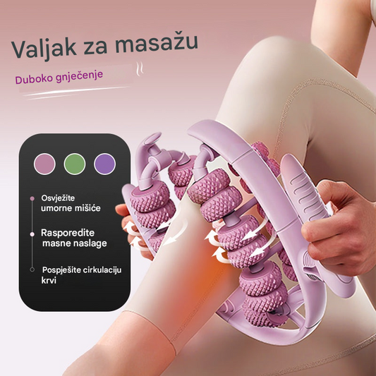 🔥【50% popusta】💆‍♀️✨ Masažni valjak za noge – Poboljšava cirkulaciju, smanjuje napetost, kompaktan i lako prijenosan, idealan za opuštanje nakon cijelog dana na poslu.