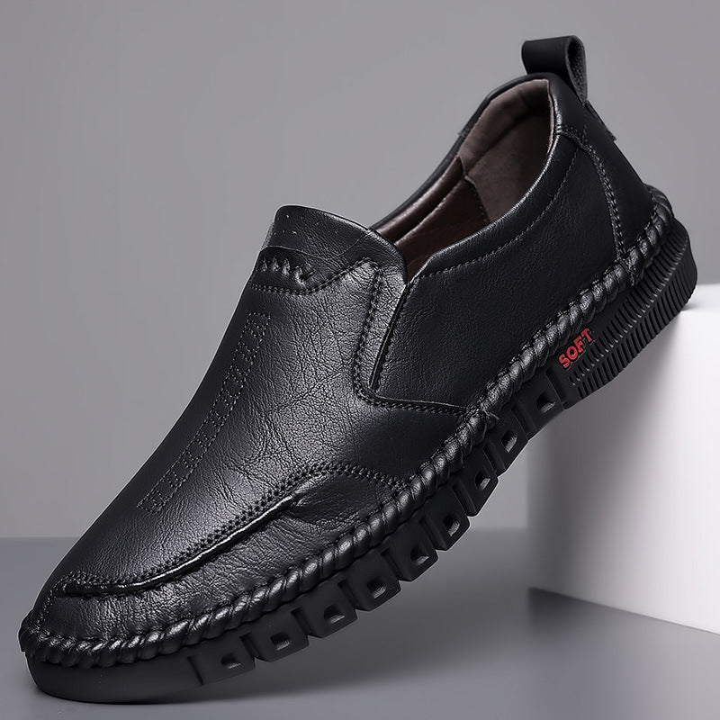 🏆Compra 1 y llévate 1 gratis👞【39-44】Zapatillas deportivas casuales para hombre 2025, fabricadas en piel auténtica, con suela suave, antideslizantes, transpirables