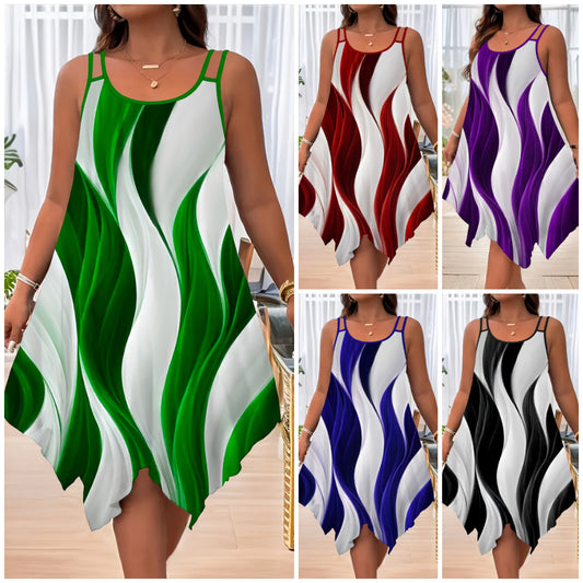 🔥🎉【S-5XL】✨Rochie de vară pentru femei, mărime mare, casual, la modă, 2025 