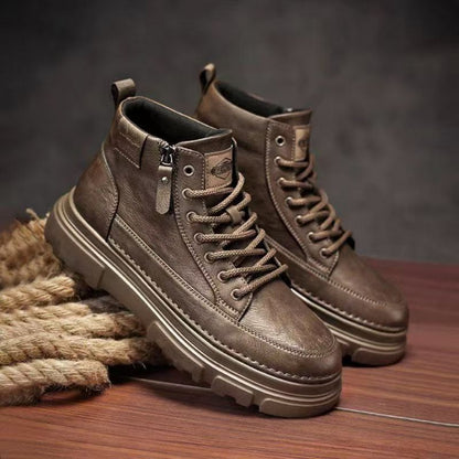 🏆✨【39-44】Jesień/Zima 2025: Męskie buty robocze Martens z miękką podeszwą – Wysokiej jakości skórzane buty, wygodne i stylowe