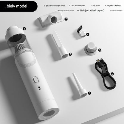 🔥Kúpte 1 a získajte 1 zadarmo🔥【7-dielna sada】👍Super výkonný ručný vysávač a prenosný fúkač prachu – kompaktný, ľahký, ideálny na čistenie domácnosti, auta a pracovného prostredia!✅