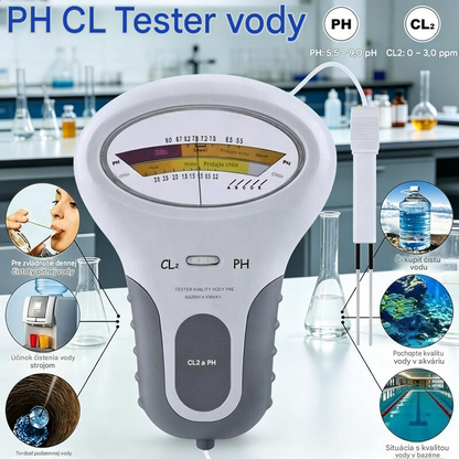 🔬💧 Tester na pH a zvyškový chlór (Cl2) – zľava 50 %! Presne zmerajte pH a hladinu zvyškového chlóru vo vašom bazéne: jednoducho, rýchlo a spoľahlivo. 🔥🏊