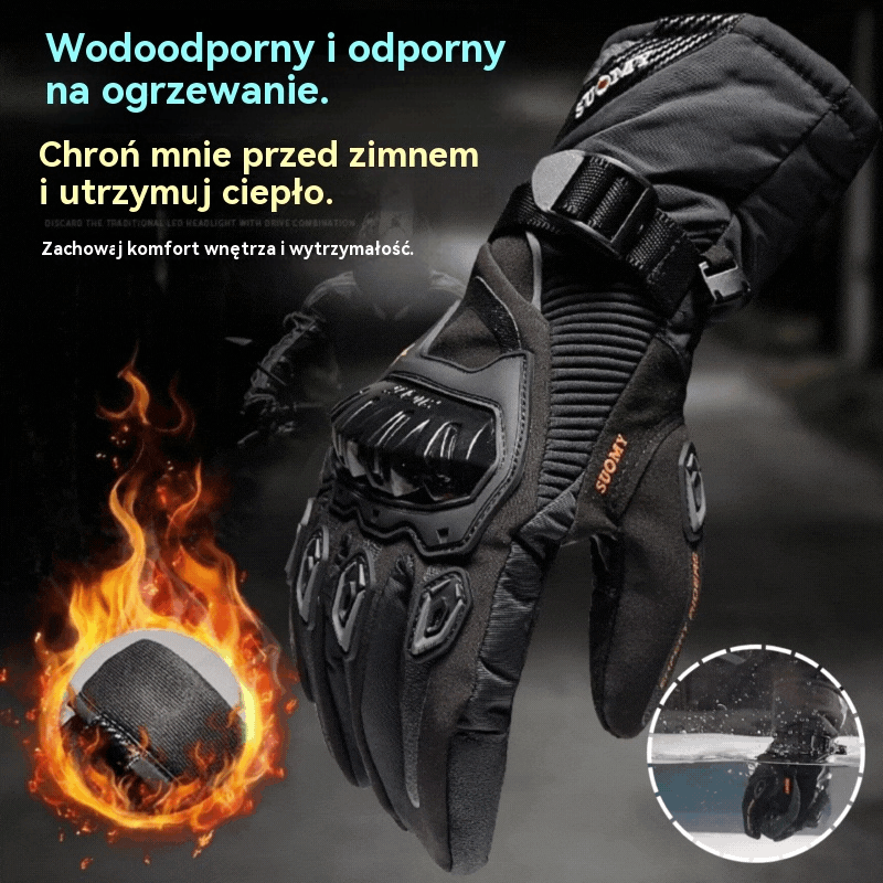 ¡50% zniżki! 🔥🧤🧤 Ciepłe dopasowanie | Wysokiej jakości rękawice motocyklowe, odporne na wiatr i ciepłe