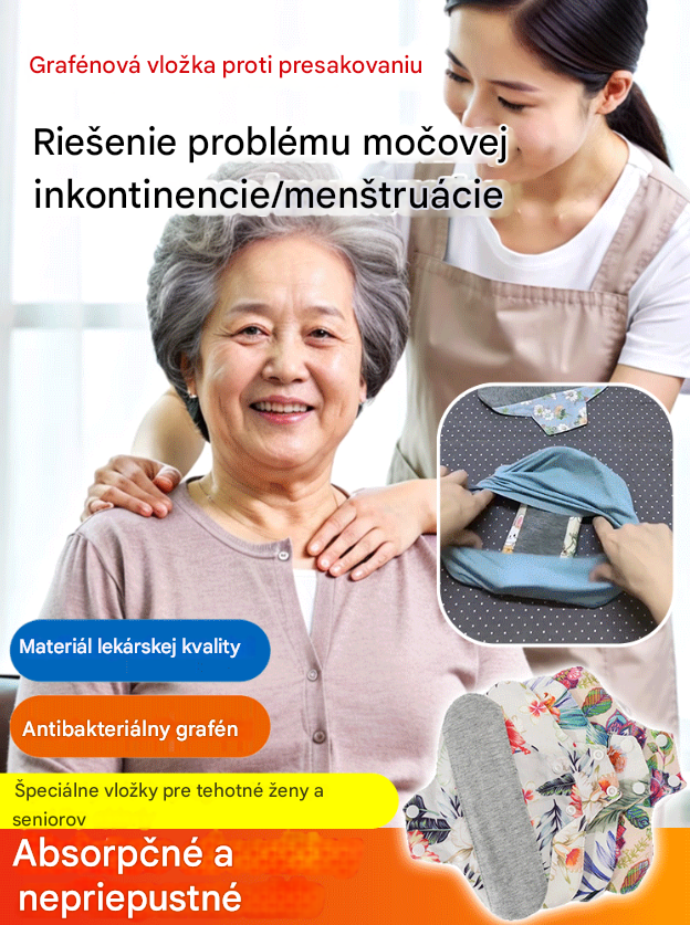🔥【Kúpte 4 a získajte 4 zadarmo】💟Grafénová opakovane použiteľná hygienická vložka – priedušné pohodlie a spoľahlivá ochrana, prírodná bavlna, vysoká absorpcia a ochrana proti úniku
