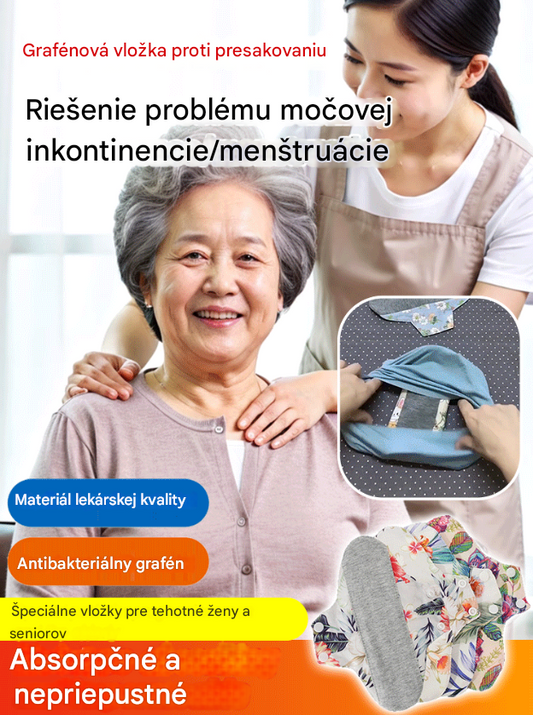 🔥【Kúpte 4 a získajte 4 zadarmo】💟Grafénová opakovane použiteľná hygienická vložka – priedušné pohodlie a spoľahlivá ochrana, prírodná bavlna, vysoká absorpcia a ochrana proti úniku