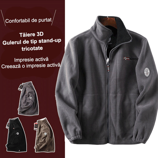 🎁🌞【S-3XL】 Moška Flis Jopica – Popolna Kombinacija Stila, Udobja in Topline za Vse Pogoje