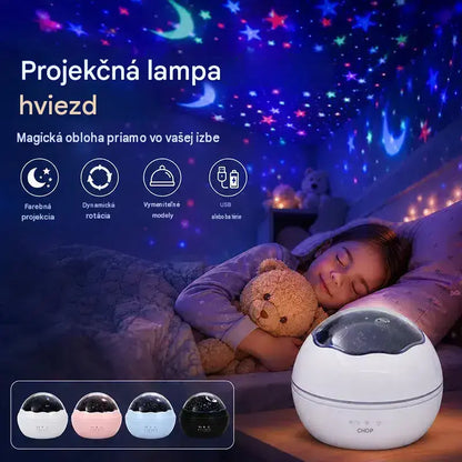 🌠✨Projektor hviezdnej oblohy, nočné svetlo ⎜ Rotačná LED lampa🎁