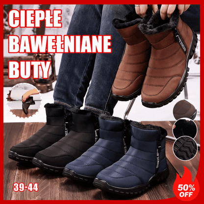 💥🥾【Zimowy must-have】❄️【39-44】Nowe męskie wysokie buty zimowe 2025, ocieplane, z grubą podeszwą, ciepłe i wygodne, idealne na śnieg i zimowe warunki.