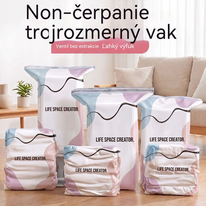 🧳💨 Veľké stlačiteľné vákuové úložné vrecká: Nie je potrebné žiadne vzduchové čerpadlo, nepriepustné, ideálne na úsporu miesta v kufri a doma ✈️