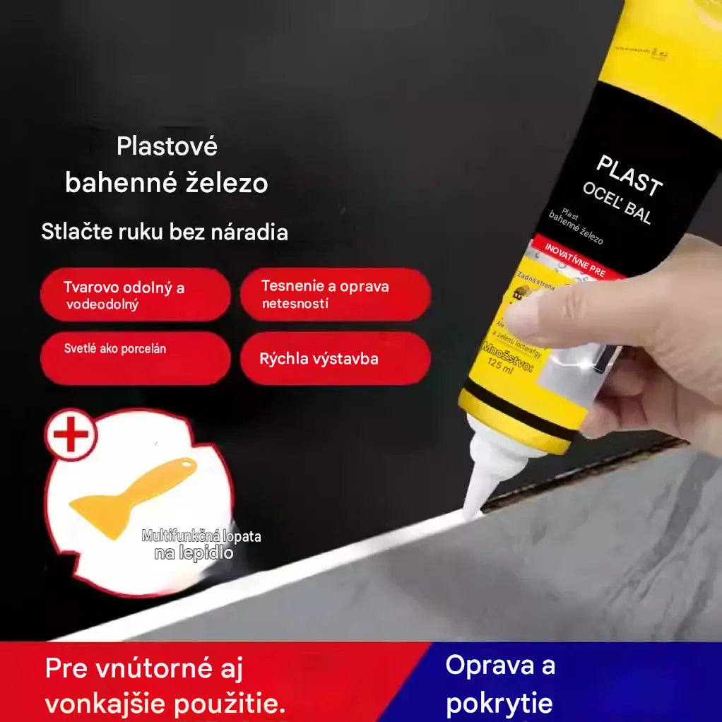 💧🛡️Žltý a čierny tmel na plastovú oceľ, vodeodolný a plesnivzdorný tmel, lepidlo na sklo do kúpeľne, rýchloschnúce lepidlo.