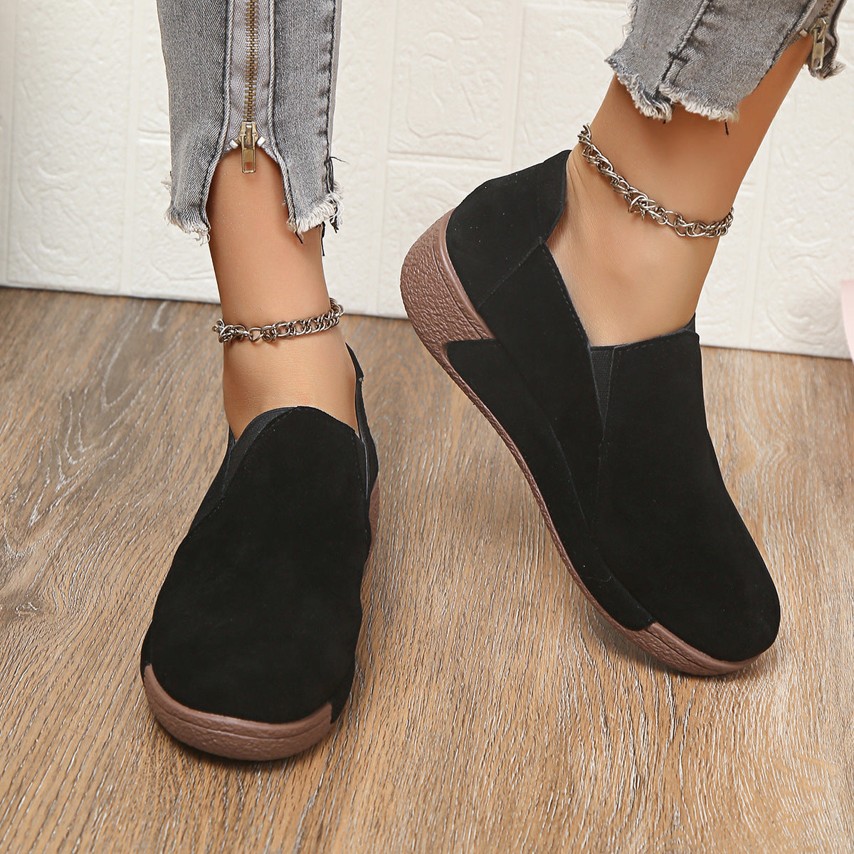 💟🔥【50% zniżki】Elegancja i wygoda w jednym – Skórzane damskie buty na platformie do codziennego użytku!