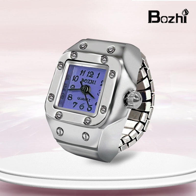 🎁【50% zľava】💍 Elegantný prsteň s mini hodinkami: praktický a elegantný doplnok, kreatívny a štýlový darček, štýlový doplnok pre ženy aj mužov
