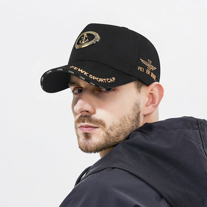 30% OFF🧢☀️🔥Compra 1 y recibe 2 gratis🔥Gorra de béisbol original con logo metálico Anchor, gorra de protección solar con cinco paneles y visera alta