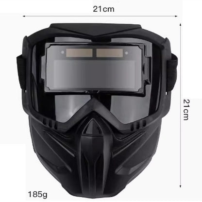 ⚡Casco de soldadura con oscurecimiento automático para seguridad ocular