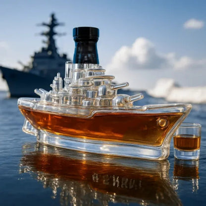 🚢 Комплект бутилки уиски със забавни дизайни | Бутилки уиски Submarine | Оригинални подаръци и стилен декор за бар