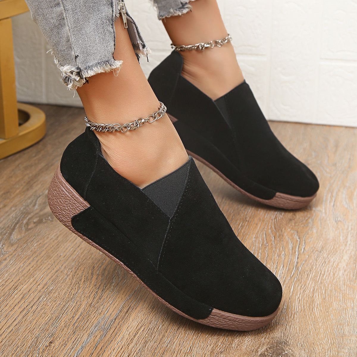 💟🔥【50% zniżki】Elegancja i wygoda w jednym – Skórzane damskie buty na platformie do codziennego użytku!