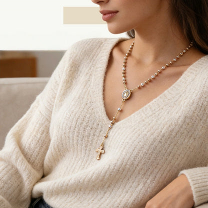 👑【50% zľava】🙏 Elegantný dámsky náhrdelník s krížikom – symbol viery a krásy, elegancia na každý deň, ideálny darček