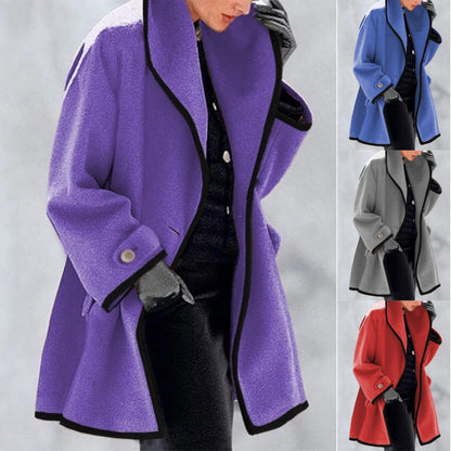 🥰【S-5XL】⛄ Nový elegantný teplý vlnený kabát na jeseň a zimu – Komfort, štýl a ochrana pred chladom pre modernú ženu