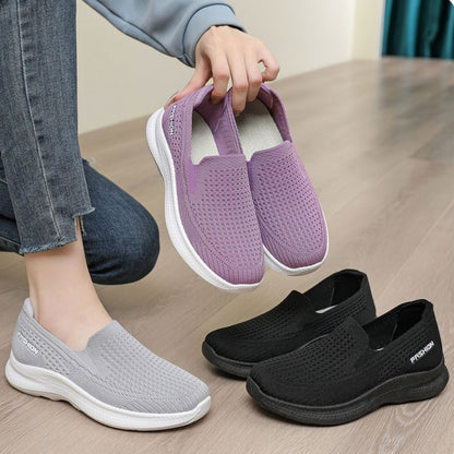 🌞【36-41】🏃‍♀️Нови дамски спортни обувки без връзки 2026 с дишаща мрежа – мека подметка, комфорт през целия ден, плащане при доставка