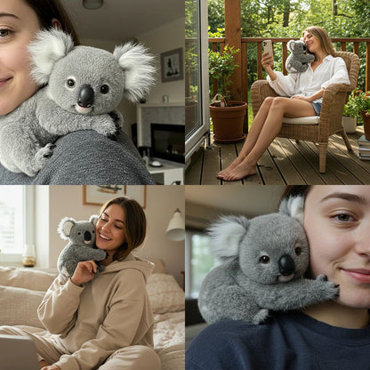 🎁🎄【Vianočné zľavy】🐨🐼Vianočné roztomilé plyšové hračky – Koala, Panda a Polárna hviezda – Mäkké, príjemné a ideálne ako darčeky pre deti aj dospelých!